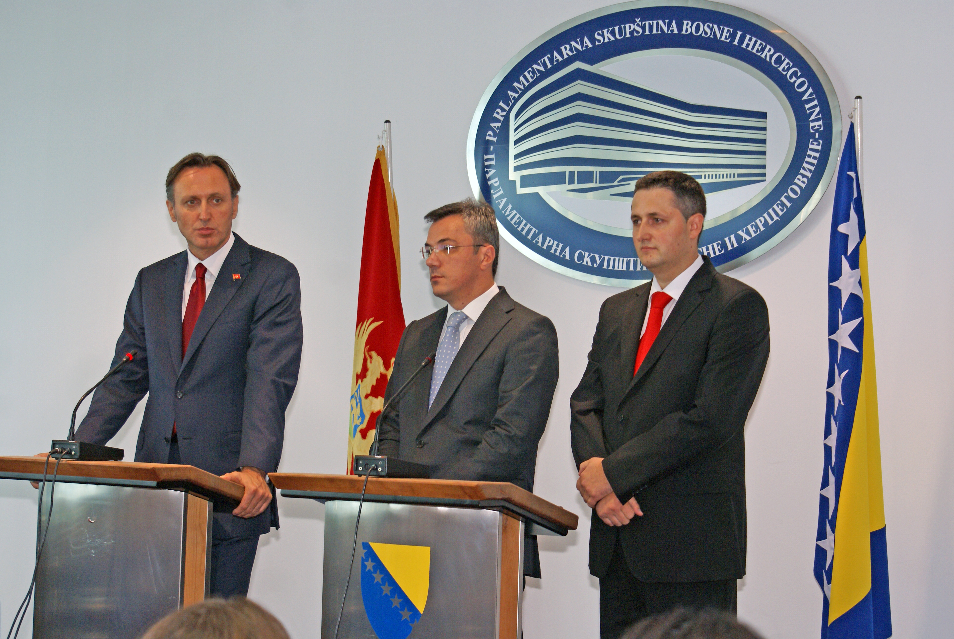 Leadership of the House of Peoples and the House of Representatives of the Parliamentary Assembly of BiH with Speaker of the Parliament of Montenegro